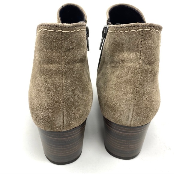 Gabor Lilia Chelsea suede beige heeled ankle boots - Picture 6 of 8